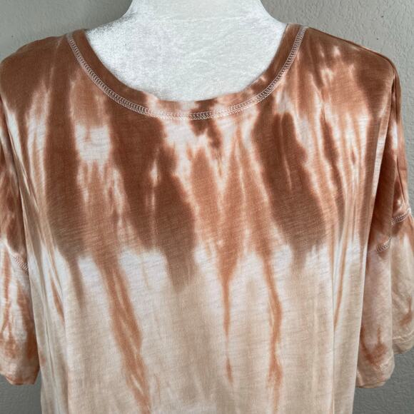 Z Supply Delta Sahara Tie Dye Mini T-Shirt Dress Short Sleeve Medium NWT - Picture 5 of 15